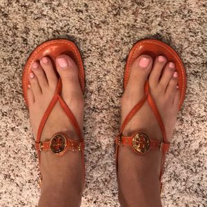 Tory Burch orange sandals